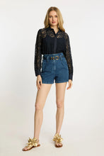 Load image into Gallery viewer, Caballero - Emmie - Navy Lace Top