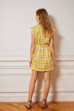 Load image into Gallery viewer, Charina Sarte - Cannage Mini Dress - Yellow