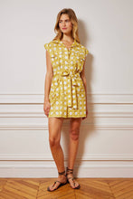 Load image into Gallery viewer, Charina Sarte - Cannage Mini Dress - Yellow