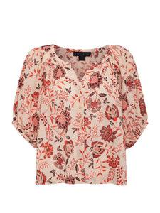 Sanctuary - Bubble Sleeve Boho Blouse - Pacific Light