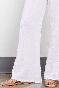 LA Made - Cali Chill Wide Leg Pant - White