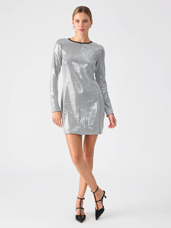 Sanctuary - Dance Moves Sequin Dress - Micro Houndstooth
