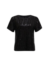 Load image into Gallery viewer, Sanctuary - Sequin Perfect Tee - Black