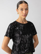 Load image into Gallery viewer, Sanctuary - Sequin Perfect Tee - Black