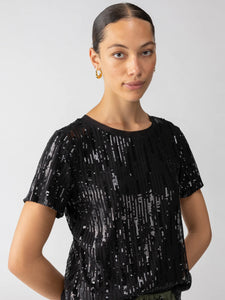 Sanctuary - Sequin Perfect Tee - Black