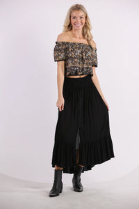 Sea Lustre - Drifter Skirt - Onyx