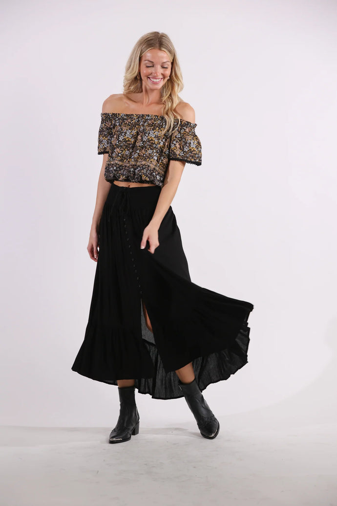 Sea Lustre - Drifter Skirt - Onyx