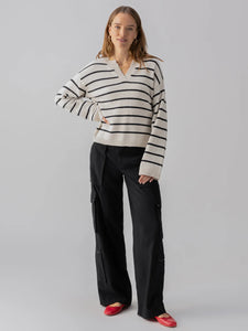 Sanctuary - Chill Vibes Sweater - Chalk Stripe