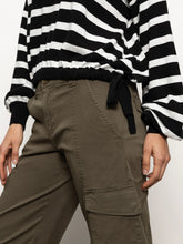 Load image into Gallery viewer, Sanctuary - Side Tie Sweater - Black/Chalk Stripe