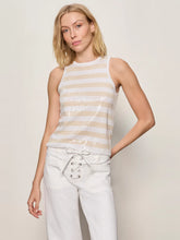 Load image into Gallery viewer, Sanctuary - Summer Shine Sequin Shell - Summer Sand/White