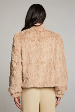 Load image into Gallery viewer, Chaser - Faux Fur Sequin Jacket - Capaccino