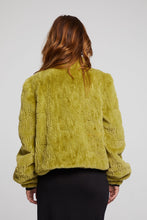 Load image into Gallery viewer, Chaser - Puff Sleeve Faux Fur Jacket - Green