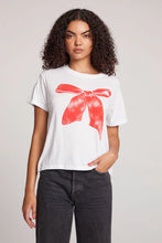 Load image into Gallery viewer, Chaser Red Bow Tee