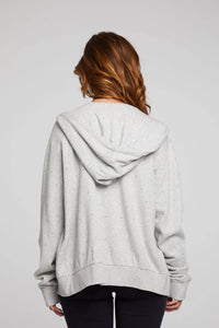 Chaser - Lex Zip Up Hoodie - Heather Grey