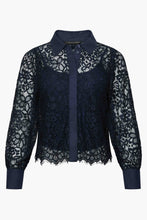 Load image into Gallery viewer, Caballero - Emmie - Navy Lace Top