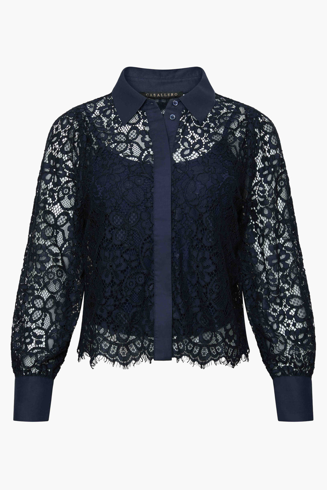 Caballero - Emmie - Navy Lace Top