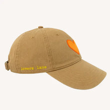 Load image into Gallery viewer, Kerri Rosenthal - KR Imperfect Heart Hat - Camel/Orange