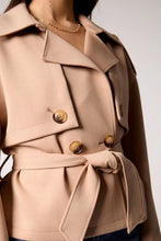 Load image into Gallery viewer, Blue Revival - Charli Crop Trench Coat - Camel