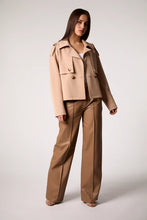 Load image into Gallery viewer, Blue Revival - Charli Crop Trench Coat - Camel