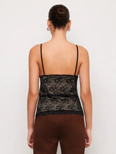 Load image into Gallery viewer, Fifteen Twenty - Ciera Lace Cami - Black/Nude