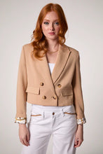 Load image into Gallery viewer, Blue Revival - Chloe Cropped Hooded Blazer - Camel