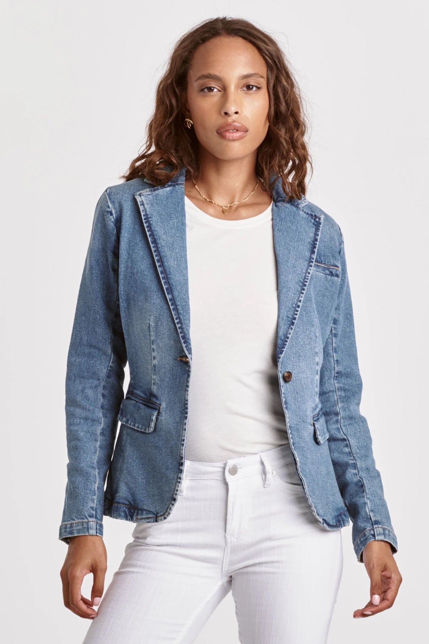 Dear John - Minah Denim Blazer - Santos – CAMI
