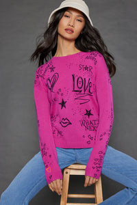 Lisa Todd - The Messenger Sweater -Rhubarb