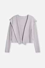 Load image into Gallery viewer, Minnie Rose - Cotton Shaker Hooded Flyaway Cardi - Foxy Silver