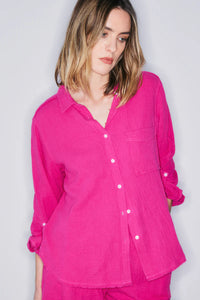 Melissa Nepton - Faye Gauze Shirt - Fuchsia