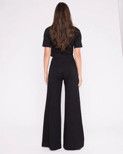 Load image into Gallery viewer, Ripley Rader - Ponte Knit Long Wide Leg Pant - Black