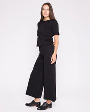 Load image into Gallery viewer, Ripley Rader - Ponte Knit Short Sleeve Top Extended - Black