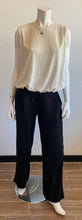 Load image into Gallery viewer, KUT Meg Flat Front Elastic Waist Cuffed Pant Black