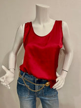 Load image into Gallery viewer, Lola and Sophie - Vintage Satin Tank - Pine, Black, Red