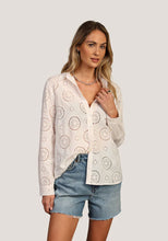 Load image into Gallery viewer, Dylan - Elle Button Up Top - Vintage White