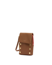 Load image into Gallery viewer, Hammitt - VIP Mobile - Mahogany Pebble Bag Red Zip