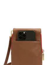 Load image into Gallery viewer, Hammitt - VIP Mobile - Mahogany Pebble Bag Red Zip