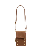 Load image into Gallery viewer, Hammitt - VIP Mobile - Mahogany Pebble Bag Red Zip