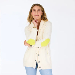 Kerri Rosenthal - Shawl Collar Helen Cardigan Sweater - Natural