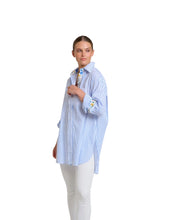 Load image into Gallery viewer, Shirty - Boyfriend Shirt - White/Blue Stripe