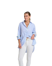Load image into Gallery viewer, Shirty - Boyfriend Shirt - White/Blue Stripe