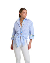 Load image into Gallery viewer, Shirty - Boyfriend Shirt - White/Blue Stripe