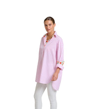 Load image into Gallery viewer, Shirty - Boyfriend Shirt - White/Pink Stripe