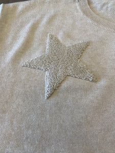 J Society Star Crewneck Sweater - Latte