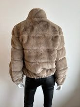 Load image into Gallery viewer, Love Token - Alex Faux Fur Jacket - Taupe