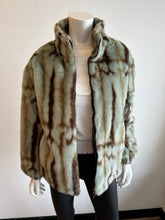 Load image into Gallery viewer, Love Token - Lela Faux Fur Jacket - Green Multi