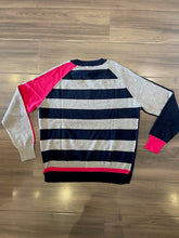 Load image into Gallery viewer, Zaket &amp; Plover Split V Neck Sweater- Denim