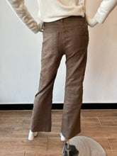 Load image into Gallery viewer, Flog - Rose Cargo Trouser - Brown Crocodile Suede