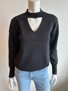 J Society - Cut Out Sweater - Black Sparkle
