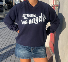 Load image into Gallery viewer, Best Regards - Los Angeles Postcard Sweatshirt - Weathered Navy