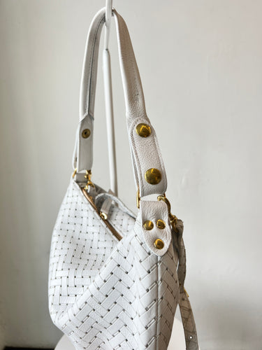 m. andonia - Baby Beth with Strap - White Weave